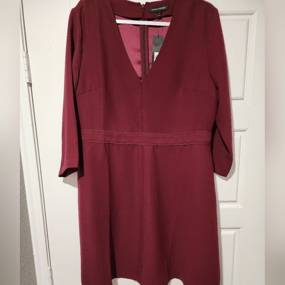 Banana Republic V neck dress Sz 14 - Picture 2 of 2